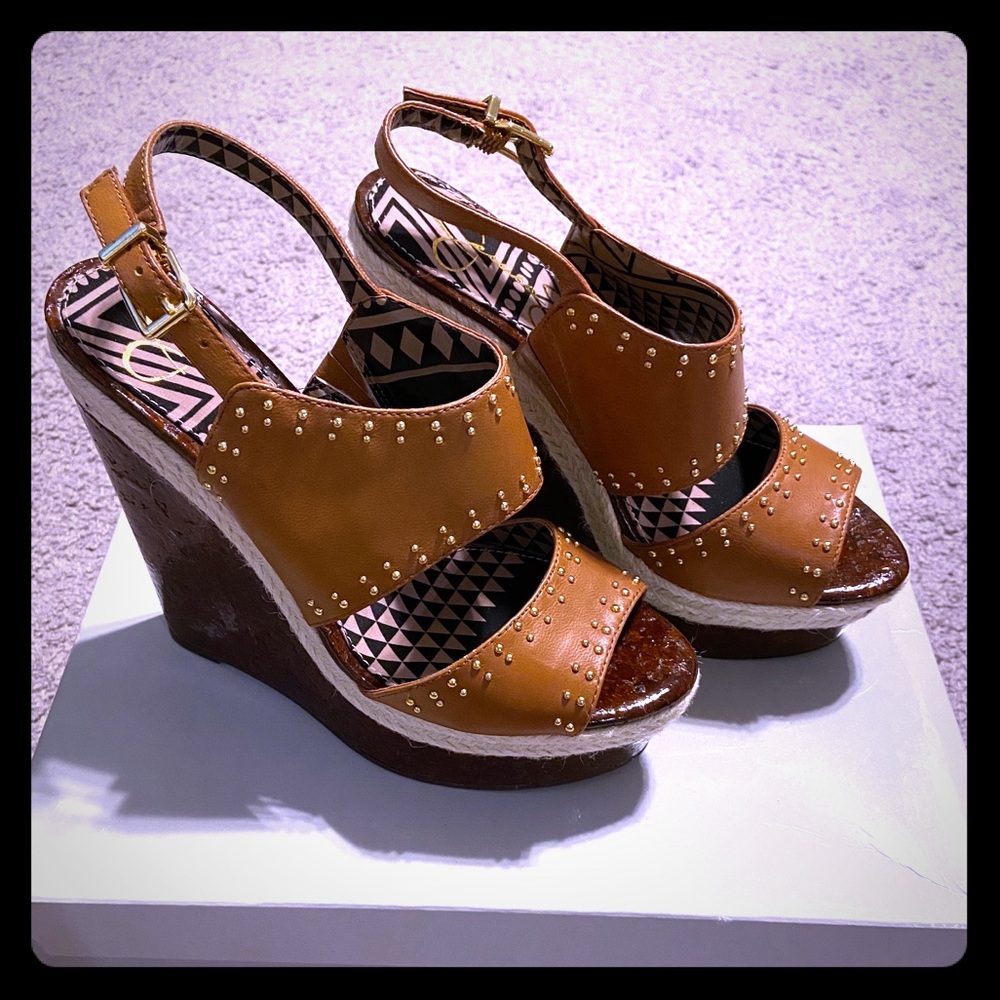 Jessica Simpson Geno Wedge Sandals Size 7